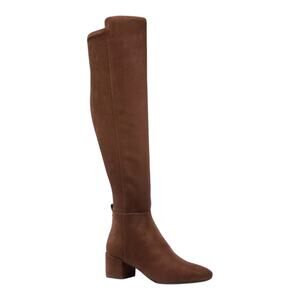 Michael Kors Women's Braden Knee High Block Heel Boots Brown Size 9 1/2